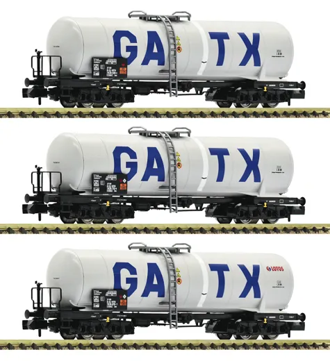 3-tlg. Set: Kesselwagen, GATX