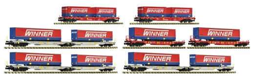 7-tlg. Display: Spedition Winner, Privatbahn