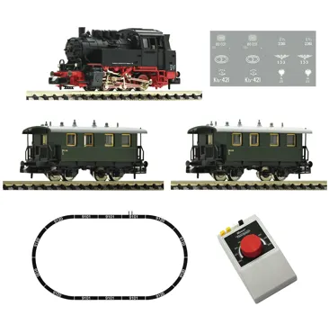 Analog Start Set: Dampflokomotive BR 80 mit Personenzug