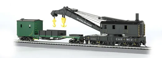Crane Car w/Boom Tnd C&O