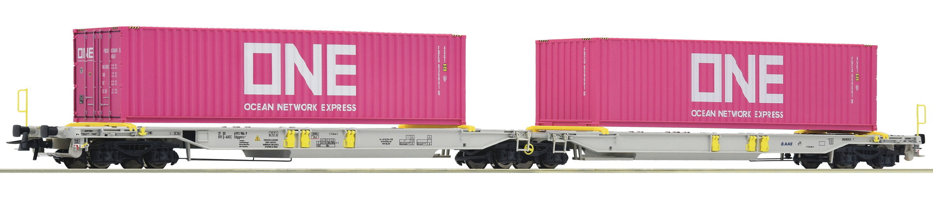 Wagon Roco 76426 - Doppeltaschen-Gelenkwagen T2000 AAE ONE DC - Neuf