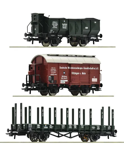 3-tlg. Set: Güterwagen, K.Bay.Sts.B.