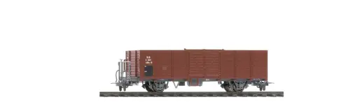 RhB E 6623 Holzwand-Hochbordwagen mit ausgebesserten Brettern