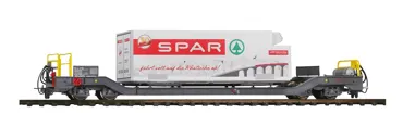 RhB Sb-v 7728 Tragwagen "Spar Berge" mit Container 125 A