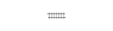 H0m gerades Gleis 56,5 mm