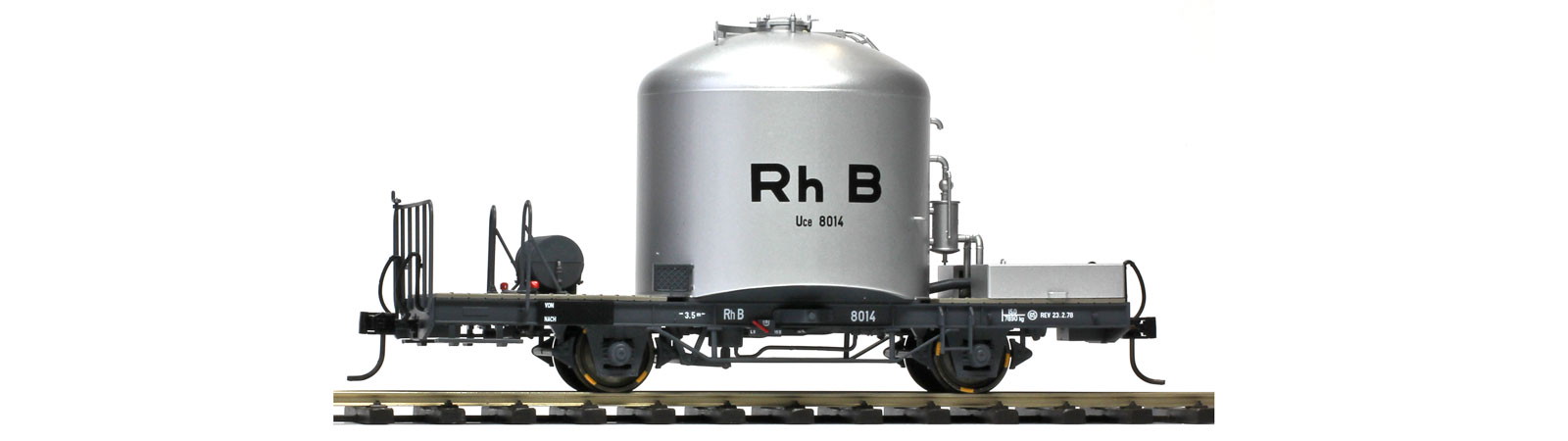 RhB Behälter Modell 1/87 H0m RhB Xk 8609 Carga De Deposito De 7000l. NO Bemo Unbemalter Bausatz
