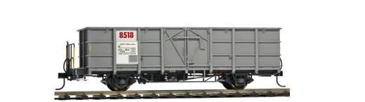 RhB Fb 8505 Stahlwand-Hochbordwagen