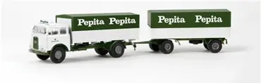 MAN Hängerzug mit Plane Pepita