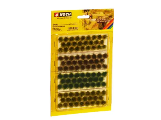 Grasbüschel XL beige-grün, dunkelgrün, braun, 104 Stück, 9 mm