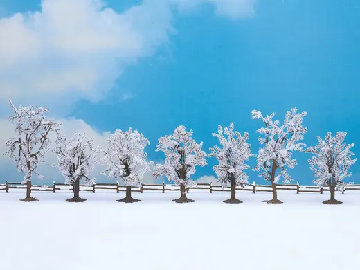 Winter-Bäume, 7 Stück