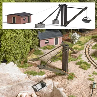 Schwenkkran mit Windenhaus