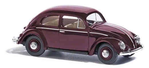 VW Käfer mit Brezelfenster, Rotbraun