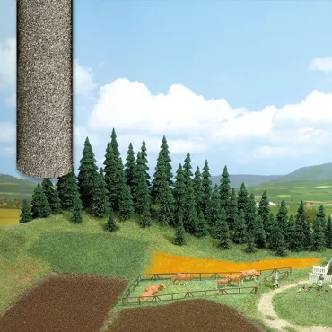 Streupulver-Teppich grau