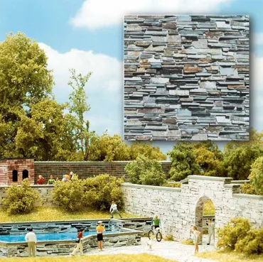 2 Dekoplatten »Schichtgestein«