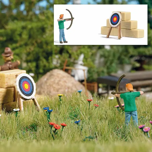 Action Set: Bogenschütze mit Zielscheibe