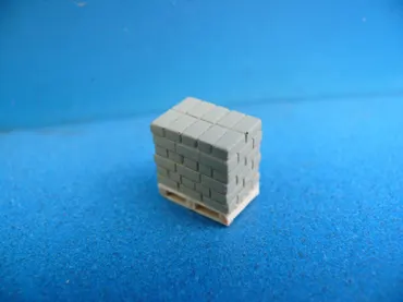 Palette mit Betonvollsteinen 14x9x15 mm