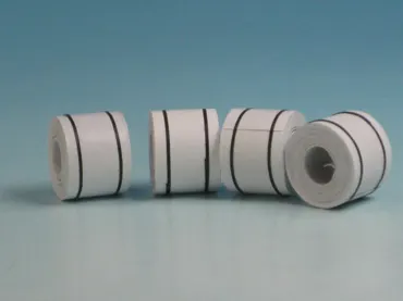 Papierrollen weiß, lose 4 Stück Ø13mm, B:10,5mm
