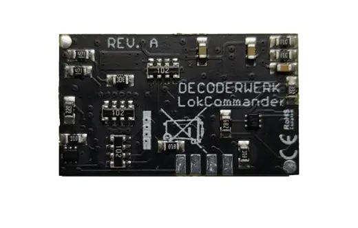 Fahrdecoder 2A mit 8 Ausgängen, SUSI und Lastregelung sowie vielen Effekten, Schnittstelle Lötkontakte