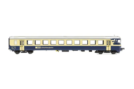 BLS Steuerwagen Bt 950 blau/beige, mit Wortmarke, Ep.V