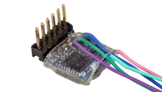 LokPilot 5 micro DCC/MM/SX, 6-pin Direkt gewinkelt