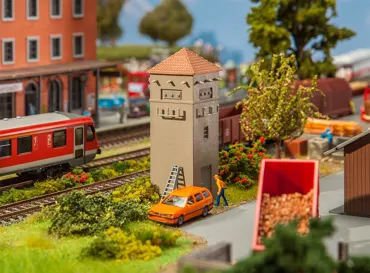 Trafohäuschen mit Spitzdach