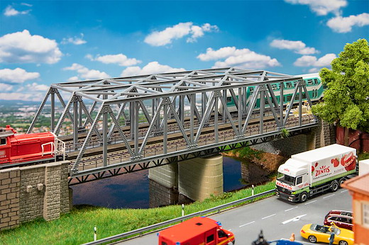 Stahlbrücke, 2-gleisig