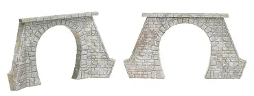 2 Tunnelportale, 1-gleisig