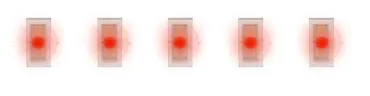 5 SMD-LEDs, rot