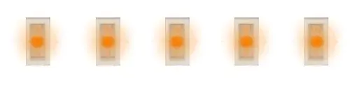 5 SMD-LEDs, orange