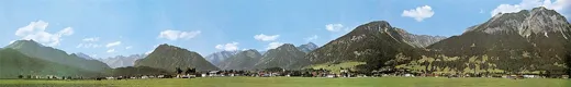 Modellhintergrund-Verlängerung Oberstdorf