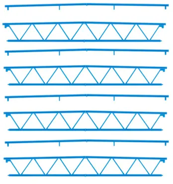 4 Fachwerkträger, Goldbeck