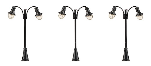 LED-Laterne, Bogenleuchten, warm weiss (3stk)