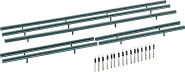 Leitplanken, 40 Begrenzungspfähle, 860 mm