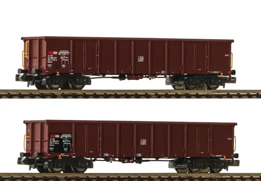 2-tlg. Set: Offene Güterwagen, SBB