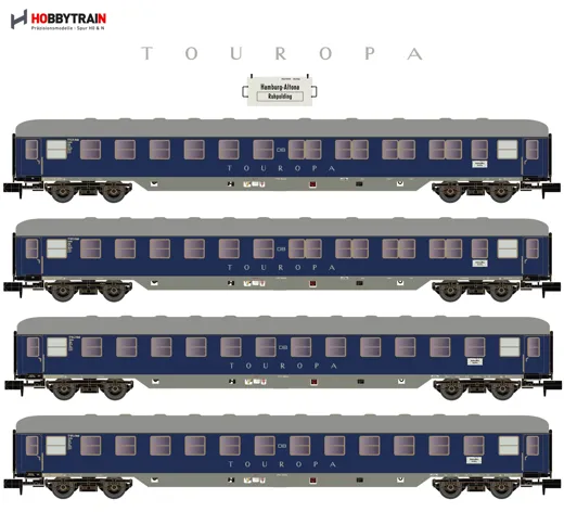 4tlg. TOUROPA Set 1 DB Ep.IIIb 2xBcm53/2xBcm53-60