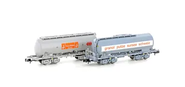 2er Set Silowagen Uacs SBB Granol + COOP, Ep.IV