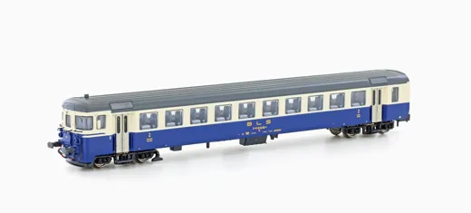 Pendelzug-Steuerwagen Bt BLS, Ep.IV, creme/blau, Innenbel.