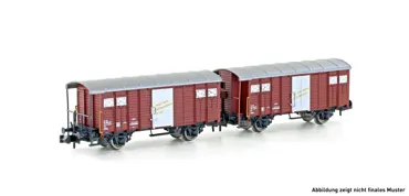 2er Set gedeckte Güterwagen K3 SBB, Ep.IV