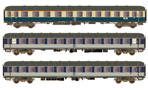3er Set Personenwagen DB / Dolomiten Express, Ep.IV, Set 1