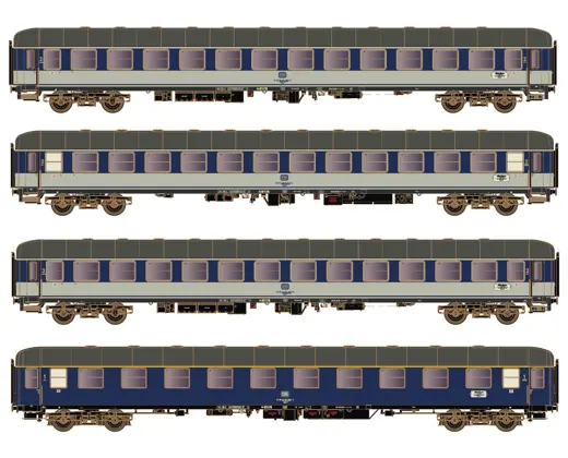 4er Set Personenwagen DB / Dolomiten Express, Ep.IV, Set 2