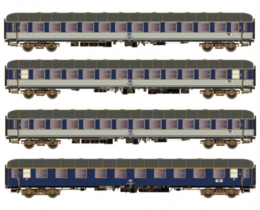 4er Set Personenwagen DB / Dolomiten Exp., Ep.IV, Set 2, AC