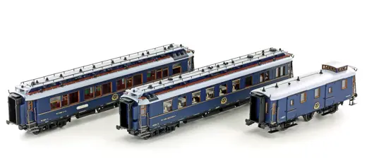 3er Set Personenwagen CIWL, Ep.II, blau, Set 2