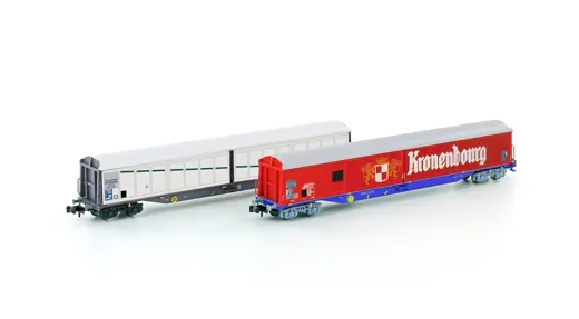 2er Set Schiebewandwagen Habis SNCF/Kronenbourg, Ep.IV