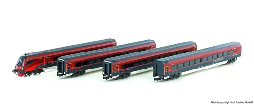 4er Set Personenwagen ÖBB Railjet, Ep.VI, Set 1