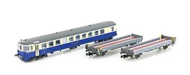 BLS Steuerwagen BDt + 2x Auffahrwagen. Ep.IV