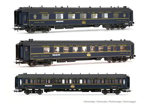 CIWL 3 Wagen Train Bleu Set 2 W+Ws+Lx Ep. III, Privatbahn