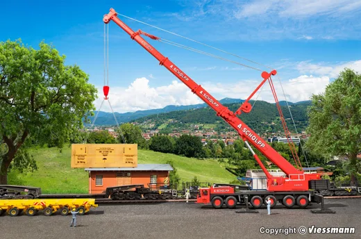 13014 H0 DEMAG AC 665 Teleskopkran mit Superlifteinrichtung