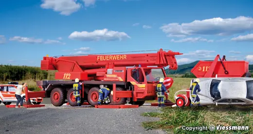 H0 Feuerwehr Kranwagen