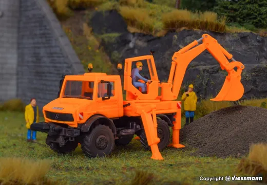 H0 UNIMOG mit Aufbaubagger