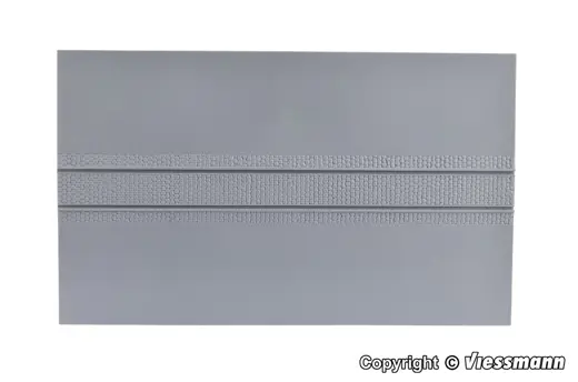 34125 H0 Strassenplatte mit Gleiskörper, L ca. 20 x B 12 cm
